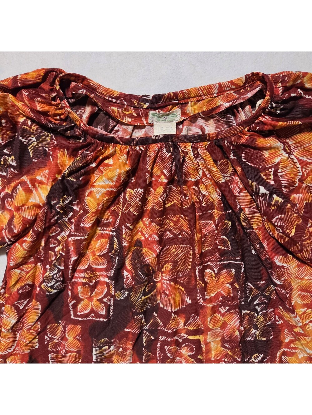 Hookano Brand Hawaiian Floral Print Dress Size Small - Picture 2 of 4